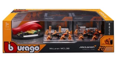 Burago McLaren MCL38 Fórmula 1 F1 - Escala 1:43 Diecast Deluxe Kit de 3 coches Foto 1 de 3