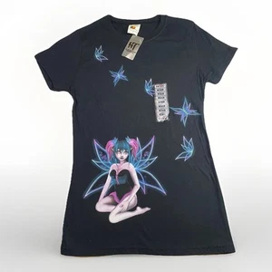 Vintage TRICK FAIRIES T-Shirt Neon Fairy NWT Bay Island Tag Butterflies ๐ฆ - Picture 1 of 9