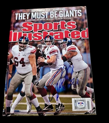DAVID DIEHL signed Feb 13 2012 SPORTS ILLUSTRATED NY GIANTS SB CHAMP w/ PSA CERT - Image 1 of 4