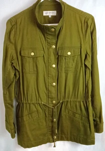 Jones New York Sport olivgrüne Utility Jacke Kordelzug Taille Gr. S - Bild 1 von 5