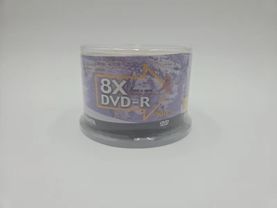 NEW 50pcs RiDATA 8X DVD-R Recordable Blank Media Sealed - Image 1 of 4