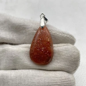 Pietra del Sole Oligoclasse Cabochon Ciondolo con Artiglio Mobile n. 4722 - Foto 1 di 1