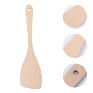 Espátula de madera antiadherente utensilios de cocina espátulas cocina girador cuchara artesanía - Imagen 1 de 12