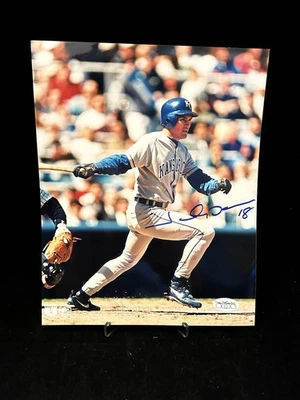 Johnny Damon ROOKIE Autographed Signed KANSAS CITY ROYALS 8x10 Photo JSA COA - Image 1 of 2