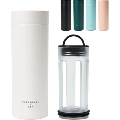 Taza infusora de té aislada a prueba de fugas sistema de prensa portátil vaso de viaje 16 oz EE. UU. Foto 1 de 4