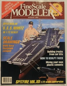 Vintage Modeling How To Magazine FINESCALE MODELER From 1987 Good Condition - Picture 1 of 3