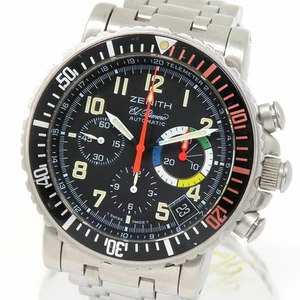 Zenith El Primero Rainbow Flyback Chronograph schwarzes Zifferblatt SS Automatik - Bild 1 von 8