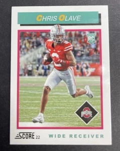Tarjeta de novato Chris Olave 2022 Score 22 #TB10 New Orleans Saints Ohio State - Imagen 1 de 2