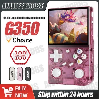 Batlexp G350 Retro Handheld Game Console Linux 64-bit System 3.5"ipsscreenrk3326 - Image 1 of 4