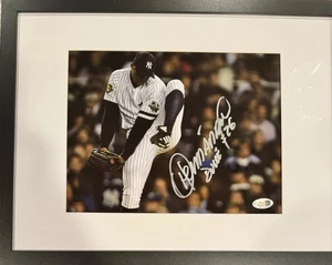 NEW YORK YANKEES Orlando Hernández AKA El Duque Signed 12x16 Framed JSA - Picture 1 of 2
