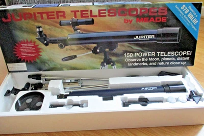 Meade Jupiter Telescope 50AZ-P 50mm 2.0" Altazimuth Refracting Telescope 04710 - Image 1 of 4