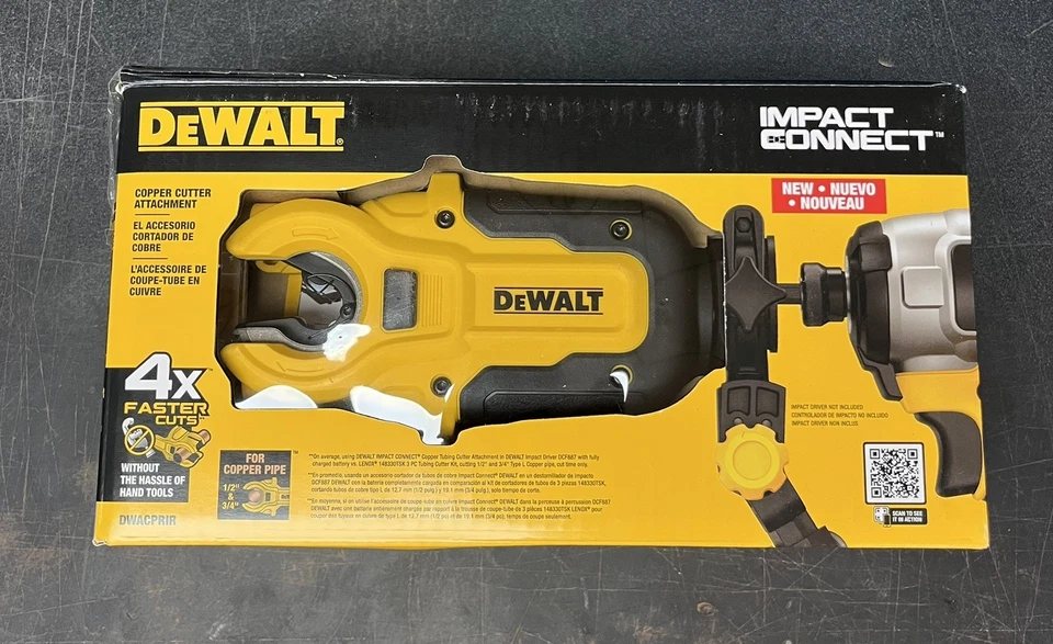 NEW Dewalt DWACPRIR IMPACT CONNECT Copper Pipe Cutter Attachment - Image 1 of 1