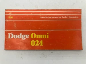 81 Dodge Omni 024 Owner's Manual USED - Picture 1 of 3