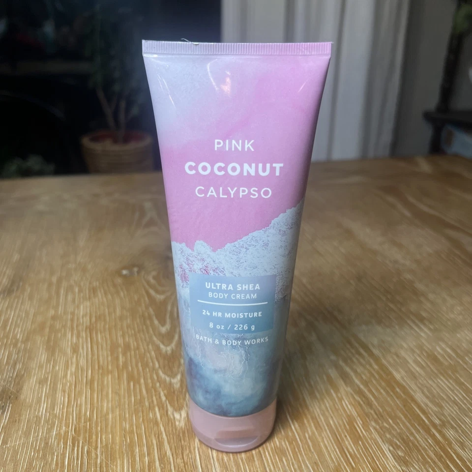 2 Bath & Body Works Pink Coconut Calypso Fragrance Mist Cream Ships