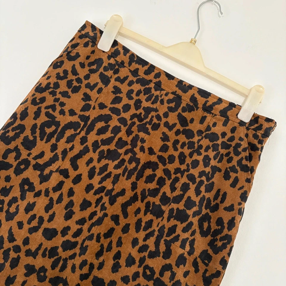 First Avenue Leopard Print Skirt – Size L - Image 1 of 4