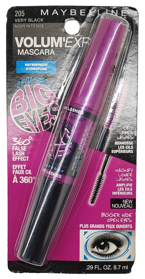 NUEVO Maybelline VolumExpress Mascara The Falsies Impermeable 205 Muy Negro Foto 1 de 1