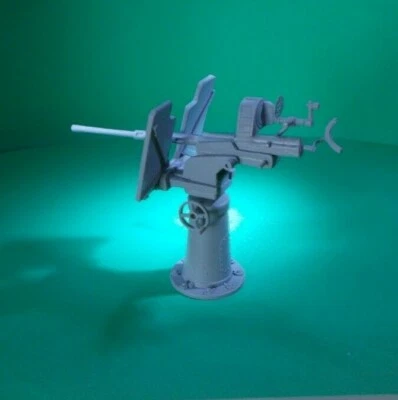 BATTLECRAFTS MK 4 Single 20mm Oerlikon in 1/24th scale. Model Boat Fittings.