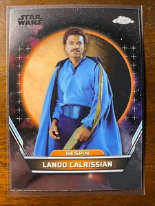 2024 Topps Chrome Star Wars Hyperspace Lando Calrissian #75 Bespin - Picture 1 of 2