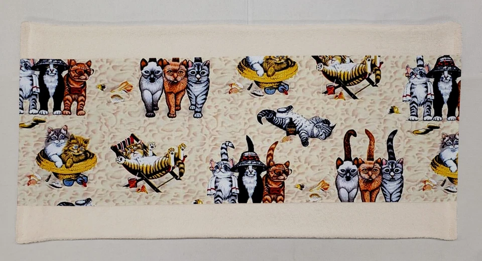 Alfombra de baño de felpa Beach Cats Foto 1 de 1