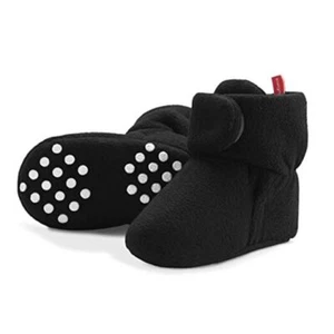 Baby Fleece Booties Newborn Unisex Booties Non-Slip 6-12 Months Infant Black - Picture 1 of 7