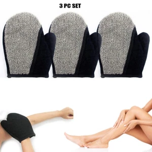 3 Pack Exfoliating Bath Glove Spa Shower Massage Body Scrubs Remove Dead Skin - Picture 1 of 1
