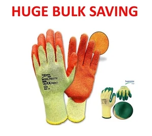 BAUHERREN LATEXBESCHICHTETER GRIFFER GRIFF SICHERHEITSARBEITSHANDSCHUHE GARTENBAU BAU DACH - Bild 1 von 1
