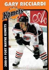 2000-01 Fort Wayne Komets Shoe Carnival #14 Gary Ricciardi