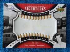 Don Larsen 2007 Upper Deck Sweet Spot Classic "Signatures" Autographed Card