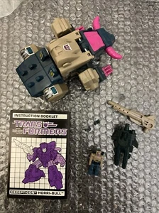 Horri-Bull komplett *Broke Head* Headmasters 1988 Vintage Hasbro G1 Transformers - Bild 1 von 22