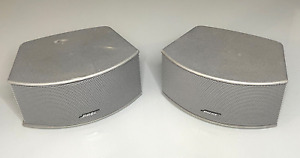 Pair 2 Bose Cinemate Gemstone Speakers AV3-2-1 321 Series I II III GS GSX Silver