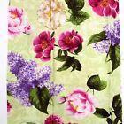 Natures Floral Robert Kaufman Quilting Cotton Fabric Fq 12027 Flowers On Green
