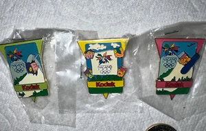 3 prendedores vintage KODAK 1998 NAGANO JUEGOS DE INVIERNO olímpicos B sin usar - Imagen 1 de 7
