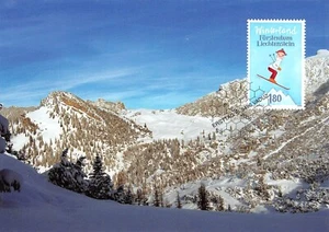 Carte Maximum FDC LIECHTENSTEIN le ski 2006 juin MK 258 n2 - Picture 1 of 2