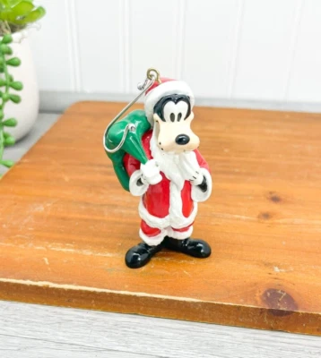Vintage Disney GOOFY SANTA It's a Small World Ornament Disney World Store 1992 - Image 1 of 4