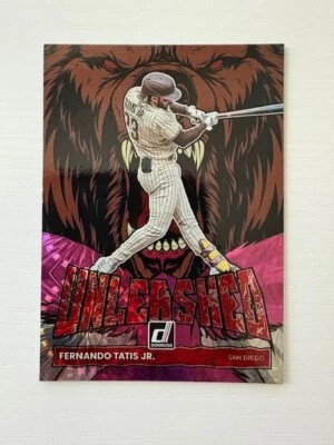 2022 Panini Donruss - Unleashed Fernando Tatís Jr. #UL-1 Pink Fireworks - Image 1 of 2