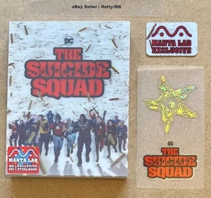 THE SUICIDE SQUAD - MANTA LAB EXCLUSIVE LENTICULAR 4K + BLU RAY STEELBOOK - NEW - Picture 1 of 6