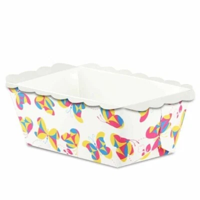 10x Dr. Oetker Mini-Backförmchen 9 x 4,5cm Schmetterling  rechteckig Geburtstag - Bild 1 von 3