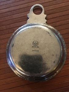 95% Pewter Ashtray Made In italy Grapes Dragooned Border - Picture 1 of 3