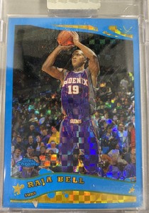 2005-06 Topps Chrome Basketball Blue X-Fractor #139 Raja Bell 03/90