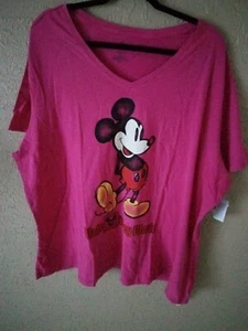 Women adult mickey mouse shirt pink 3x - Picture 1 of 3