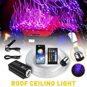 500pcs Fiber Home Car Optic Headliner Star kits Light Roof Ceiling Lights Remote