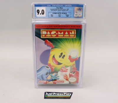 Pac-Man Nintendo NES 1993 Namco CIB Complete in Box w/Manual CGC Graded 9.0 - Image 1 of 4