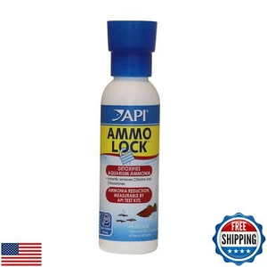 API AMMO-LOCK Freshwater and Saltwater Aquarium Ammonia Detoxifier 4-Ounce Bo - Picture 1 of 5