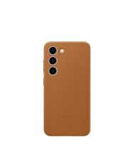 Samsung Leather Case for Galaxy S23 - Camel