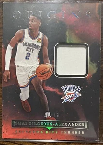 2022 Origins Memorabilia Shai Gilgeous-Alexander Game Worn Patch Red SP /49 OKC - Picture 1 of 3