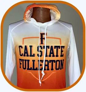 CAL STATE FULLERTON TITANS HOODED JERSEY SHIRT ADULT XSMALL NEW WITH TAGS - Picture 1 of 5