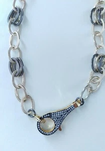 Pave Lobster Clasp Choker - Picture 1 of 2