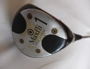 Dunlop Maxfli Pro Special USA Persimmon 1 Wood Driver Reg Steel Shaft - Picture 1 of 8