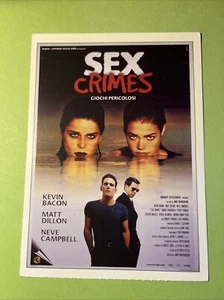 MINI LOCANDINA CIAK FILM COLLEZIONE SEX CRIMES - GIOCHI PERICOLOSI  - Picture 1 of 2