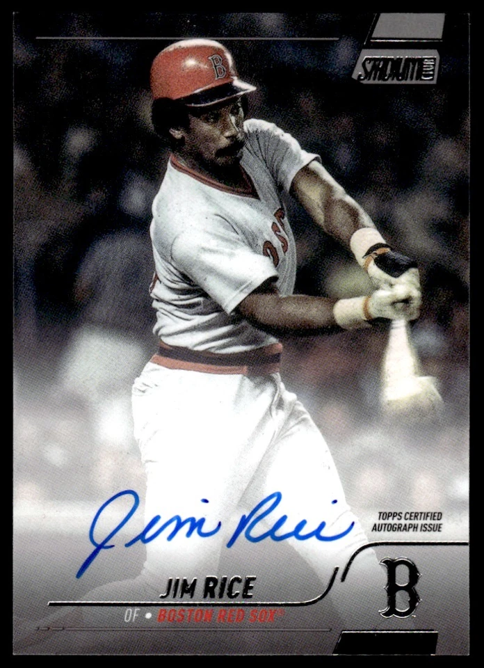 2022 Topps Stadium Club Autograph Jim Rice Boston Red Sox #SCBA-JR - Image 1 of 2